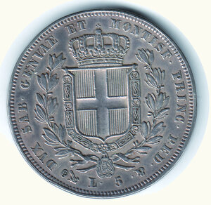 reverse: CARLO ALBERTO - 5 Lire 1833 Ge.