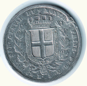 reverse: CARLO ALBERTO - 5 Lire 1833