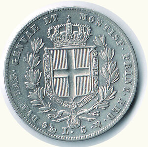 reverse: CARLO ALBERTO - 5 Lire 1835 Ge.