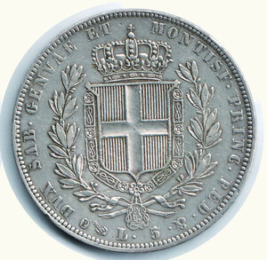 reverse: CARLO ALBERTO - 5 Lire 1838