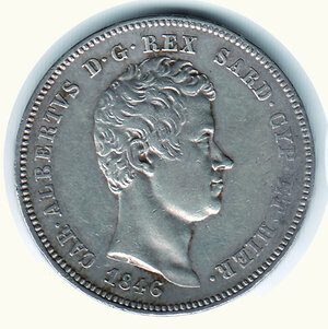 obverse: CARLO ALBERTO - 2 Lire 1846