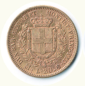 obverse: VITTORIO EMANUELE II - 20 Lire 1860 - Milano