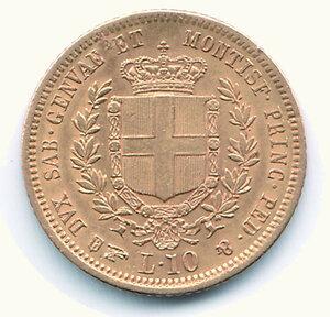 reverse: VITTORIO EMANUELE II - 10 Lire 1855