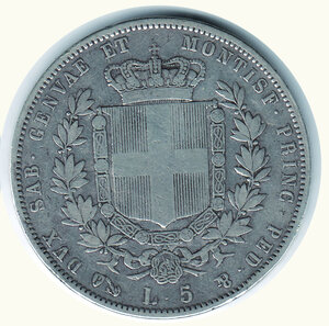 reverse: VITTORIO EMANUELE II - 5 Lire 1851