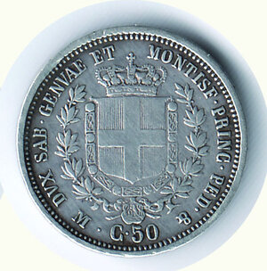 reverse: VITTORIO EMANUELE II - 50 Cent. 1860 Mi.