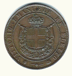 obverse: VITTORIO EMANUELE II - 5 Cent. 1859 - Colpetto.