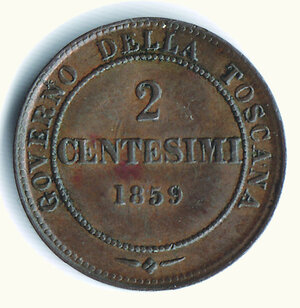 obverse: VITTORIO EMANUELE II -  Re Eletto  - 2 Cent. 1859.