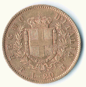 reverse: VITTORIO EMANUELE II - 20 Lire 1861