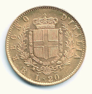 reverse: VITTORIO EMANUELE II - 20 Lire 1871