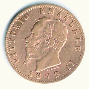 obverse: VITTORIO EMANUELE II - 20 Lire 1872