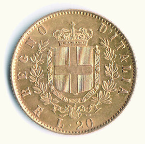 reverse: VITTORIO EMANUELE II - 20 Lire 1875