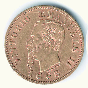 obverse: VITTORIO EMANUELE II - 10 Lire 1863