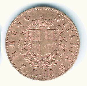 reverse: VITTORIO EMANUELE II - 10 Lire 1863