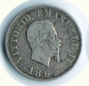 obverse: VITTORIO EMANUELE II (1861-1878) - 50 Cent. .