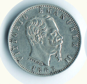 obverse: VITTORIO EMANUELE II - 20 Cent. 1863 Mi - Valore.