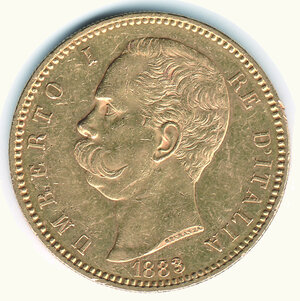 obverse: UMBERTO I - 100 Lire 1883