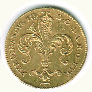 reverse: FIRENZE -  Ferdinando III - Ruspone da 3 Zecchini 1800
