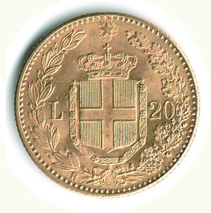 reverse: UMBERTO I - 20 Lire 1891