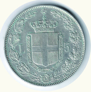 reverse: UMBERTO I - 5 Lire 1879.