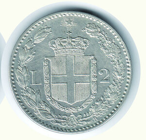 reverse: UMBERTO I (1878-1900) - 2 Lire 1882.