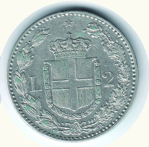 reverse: UMBERTO I - 2 Lire 1886.