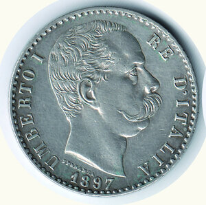 obverse: UMBERTO I - 2 Lire 1897.