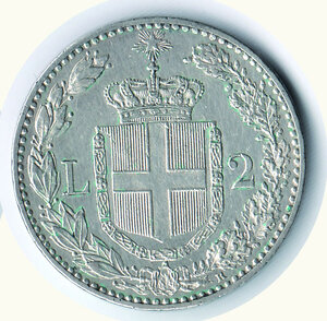 reverse: UMBERTO I - 2 Lire 1897.