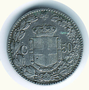 reverse: UMBERTO I - 50 Cent. 1889.