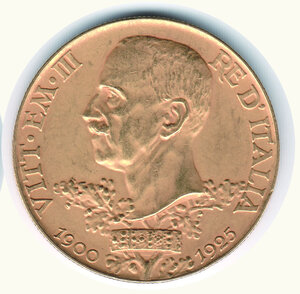 reverse: VITTORIO EMANUELE III - 100 Lire 1925 - Vetta d Italia