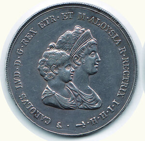 obverse: FIRENZE - Carlo Ludovico - Reggenza - Dena 1807 - Fondi lucenti a specchio.