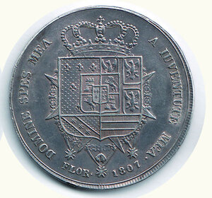 reverse: FIRENZE - Carlo Ludovico - Reggenza - Dena 1807 - Fondi lucenti a specchio.