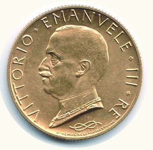 reverse: VITTORIO EMANUELE III - - 100 Lire 1933