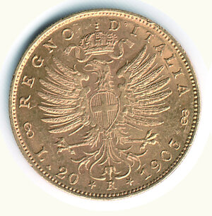 obverse: VITTORIO EMANUELE III - 20 Lire 1903