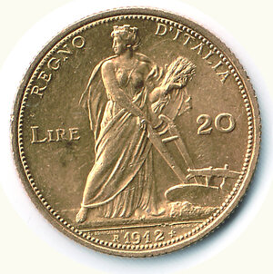 obverse: VITTORIO EMANUELE III - 20 Lire 1912