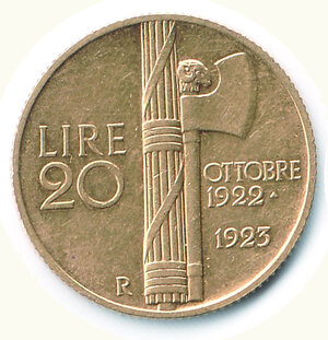 obverse: VITTORIO EMANUELE III - 20 Lire 1923