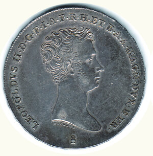 obverse: FIRENZE - Leopoldo II - Francescone 1834 - Fondi lucenti.