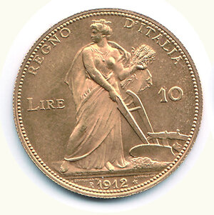 obverse: VITTORIO EMANUELE III - 10 Lire 1912