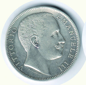 obverse: VITTORIO EMANUELE III - 2 Lire.