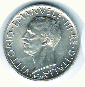 obverse: VITTORIO EMANUELE III - 5 Lire 1929 - 2 rosette.