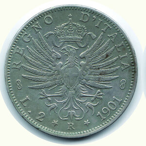 obverse: VITTORIO EMANUELE III - 2 Lire 1901.