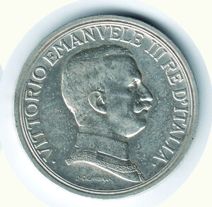 reverse: VITTORIO EMANUELE III - 2 Lire 1916 - Stato zecca.