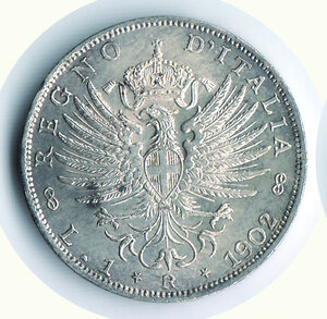 obverse: VITTORIO EMANUELE III - Lira 1902.