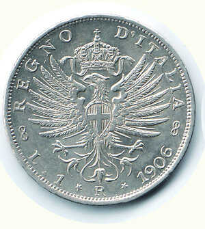 obverse: VITTORIO EMANUELE III - Lira 1906.