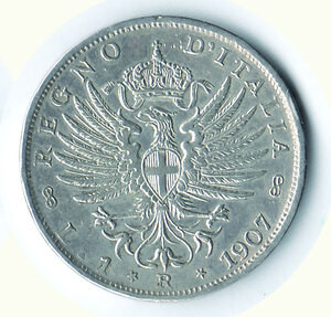 reverse: VITTORIO EMANUELE III - Lira 1907.