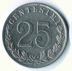 obverse: VITTORIO EMANUELE III - 25 Cent. 1903.