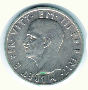 obverse: VITTORIO EMANUELE III - 5 Lek Albania - Patinata.