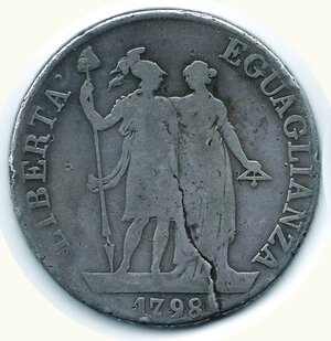 obverse: GENOVA - Repubblica ligure - 4 Lire 1798 A. I.