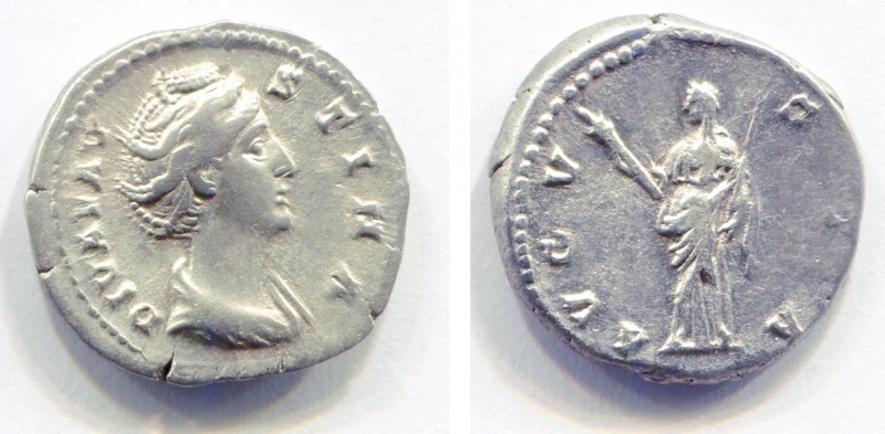 obverse: Faustina I (141), Roma. AR Denarius (3,36 gr.). R.\: AVGVSTA. RIC II. qSPL.  



Faustina I (141), Roma. AR Denarius (3,36 gr.). R.\: AVGVSTA. RIC II. qSPL.  


