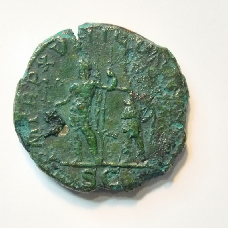 reverse: Settimio Severo (193-211), Roma. AE Sestertius (31 mm - 16,78 gr). R.\: PM TRP  XVIII COS III PP SC. C. 557.