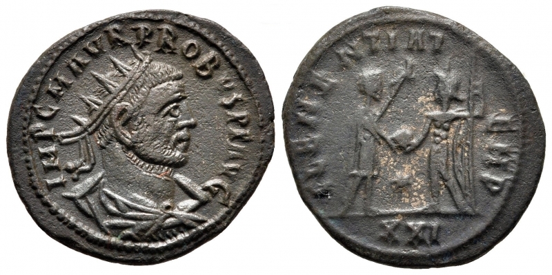 obverse: Probo (276-282). Antiochia. AE Antoninianus (4,04 gr.). R.\: CLEMENTIA TEMP. BB.



Probo (276-282). Antiochia. AE Antoninianus (4,04 gr.). R.\: CLEMENTIA TEMP. BB.


